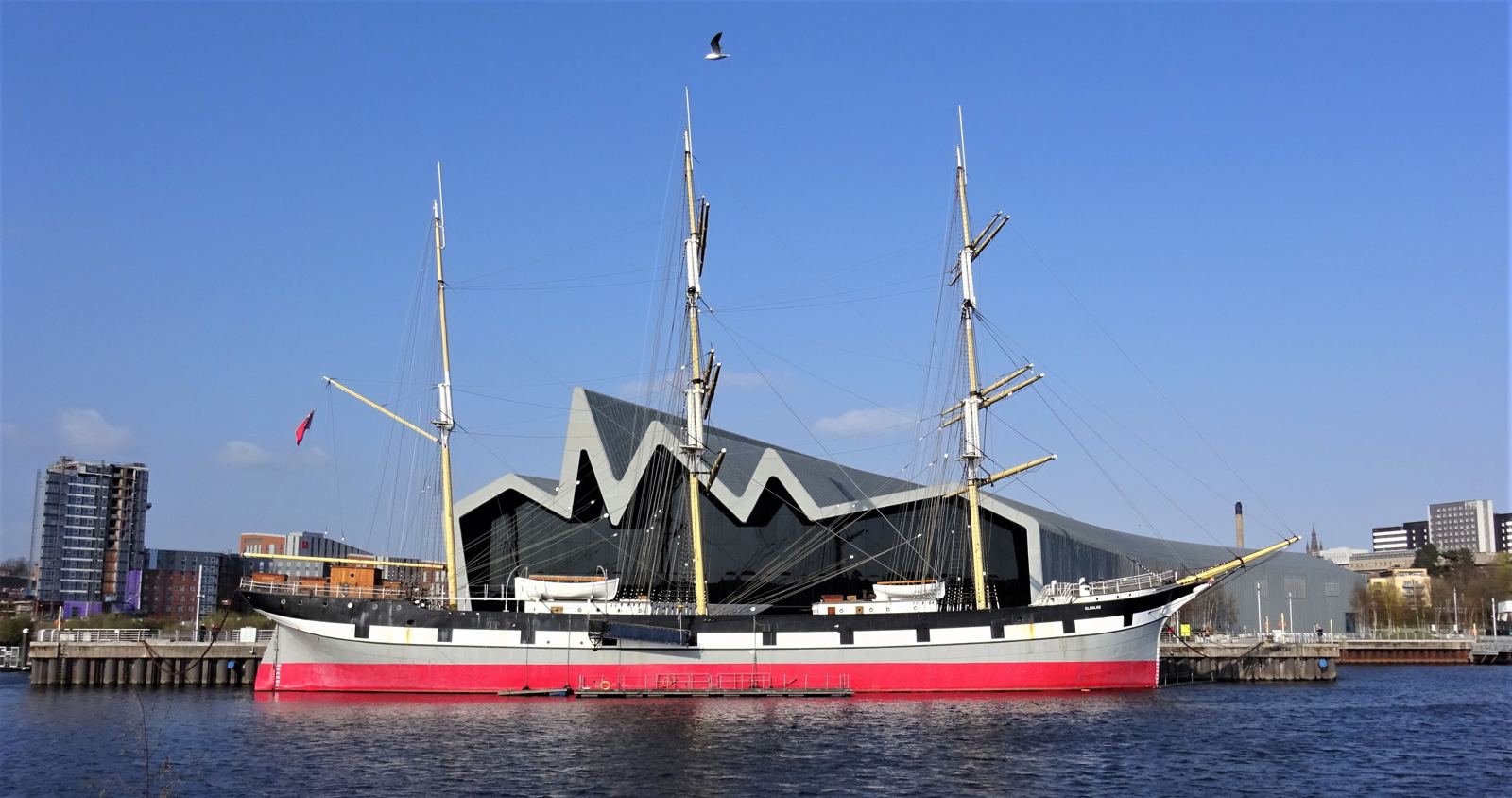 Riverside regeneration on the River Clyde in Glasgow