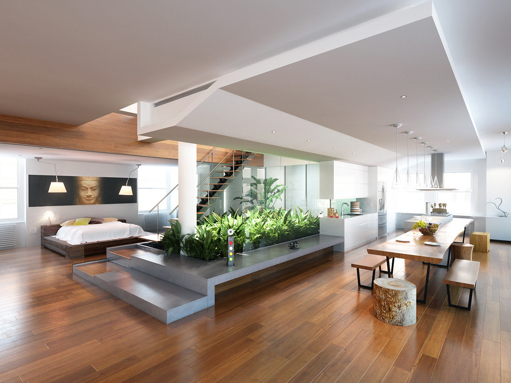 Refurbished residential interior